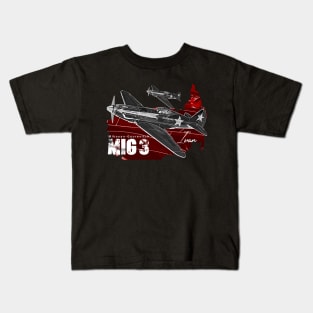 Mikoyan-Gurevich MiG-3 Russian Vintage Aircraft Kids T-Shirt